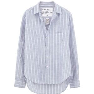 Frank & Eileen Blue Multi-Stripe Button Up Shirt